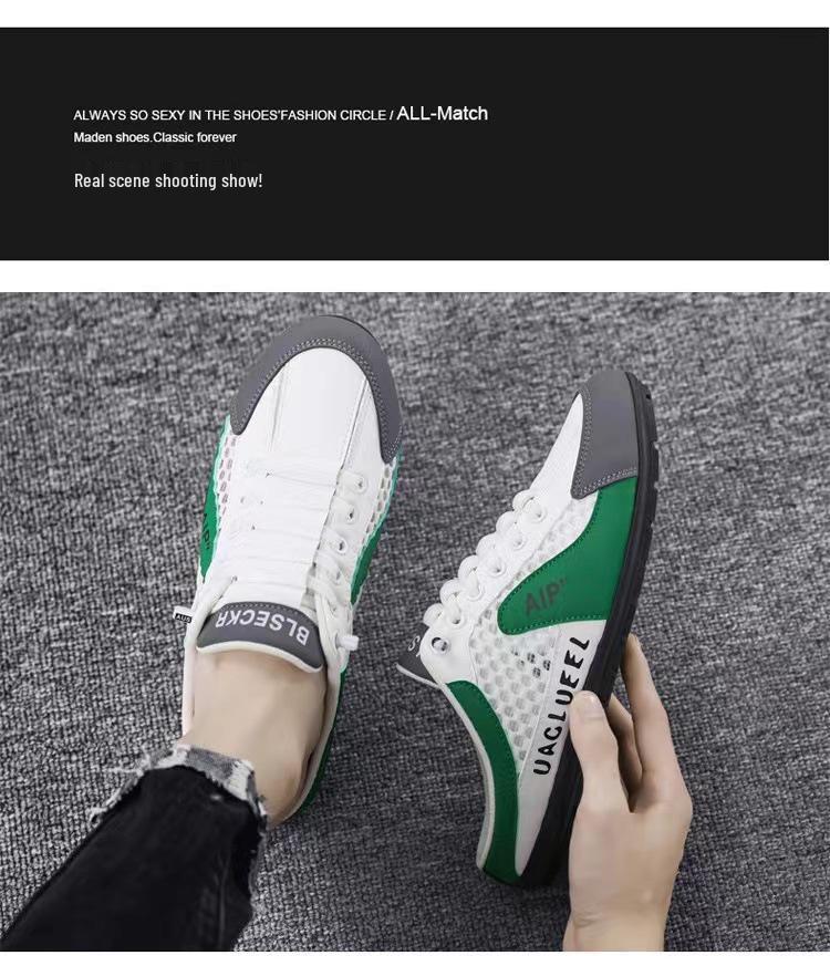 Men's Summer Slip-On Breathable Half-Slippers - Soft Sole Sporty Casual Shoes