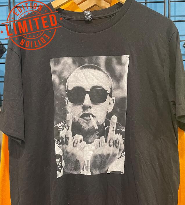 Vintage Mac Miller Middle Finger Shirt Unisex All Sizes Unisex T-Shirt S