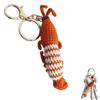 Key Decoration Shrimp Charm Keychains Hand-Woven Shrimp Doll Keyring  Backpack Handbag