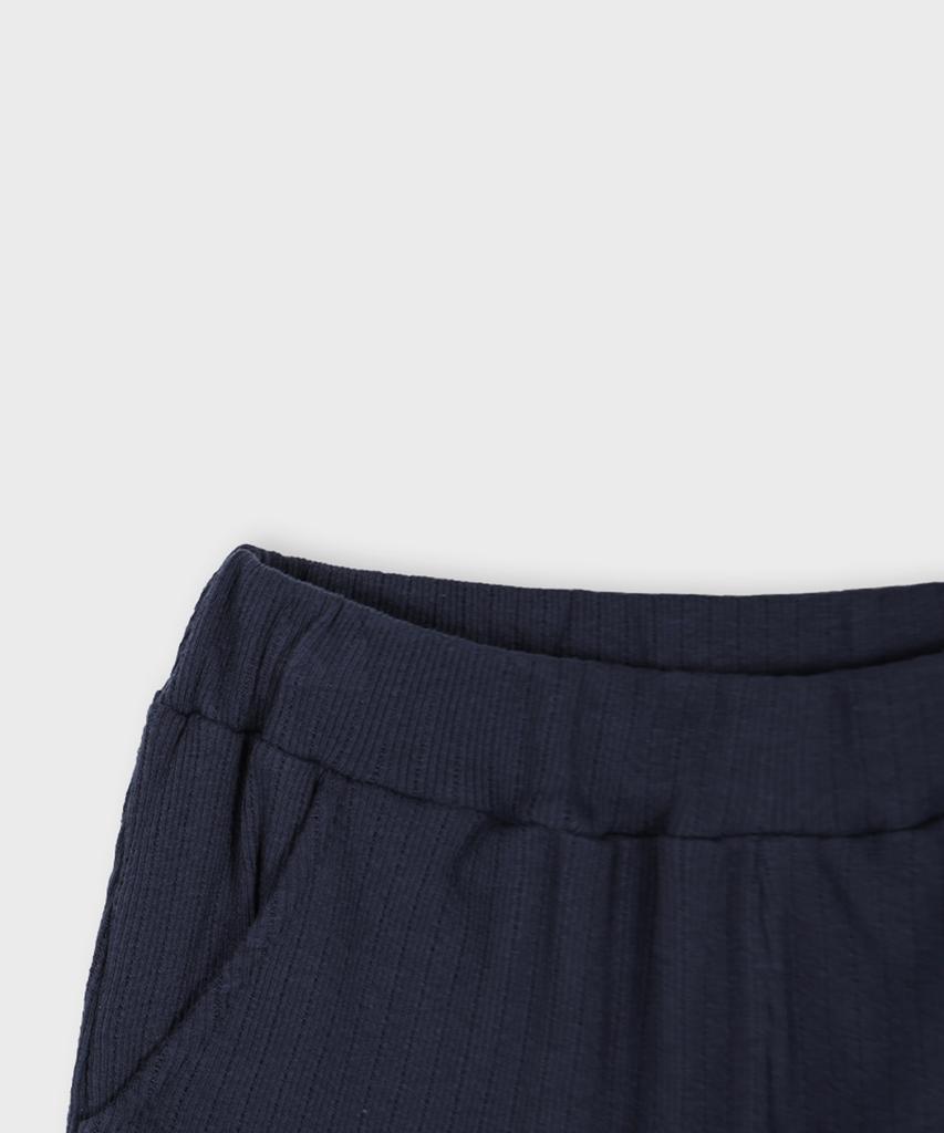 CHICKS Ribbed Micro Shorts Navy