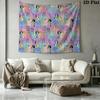 Bluey Wall Tapestry Aesthetic Wall Hanging Printed Fabric Blanket Decorative Tapestries for Bedroom Living Room Home Decor