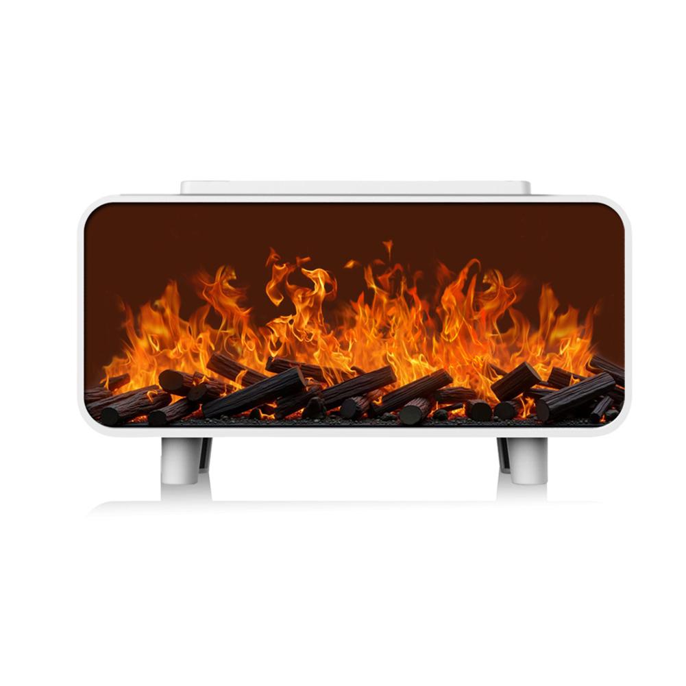 Fireplace Flame Essential Oil Diffuser with Humidifier Color Changing LED Lights Safe Automatic Shutoff for Home