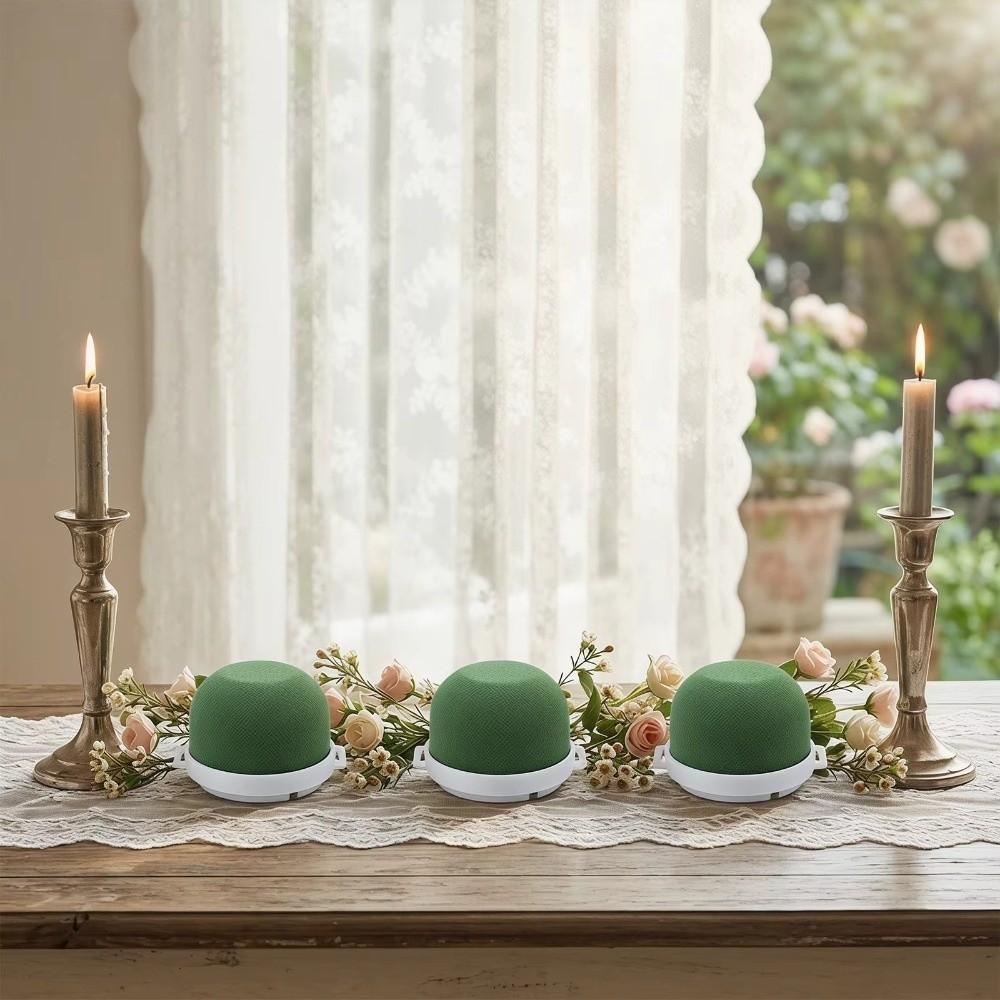 4 Pezzi Adesivi in Spugna Floreale a Doppio Uso Bagnato/Asciutto Porta Spugna Floreale Rotondo Decorazione Matrimonio