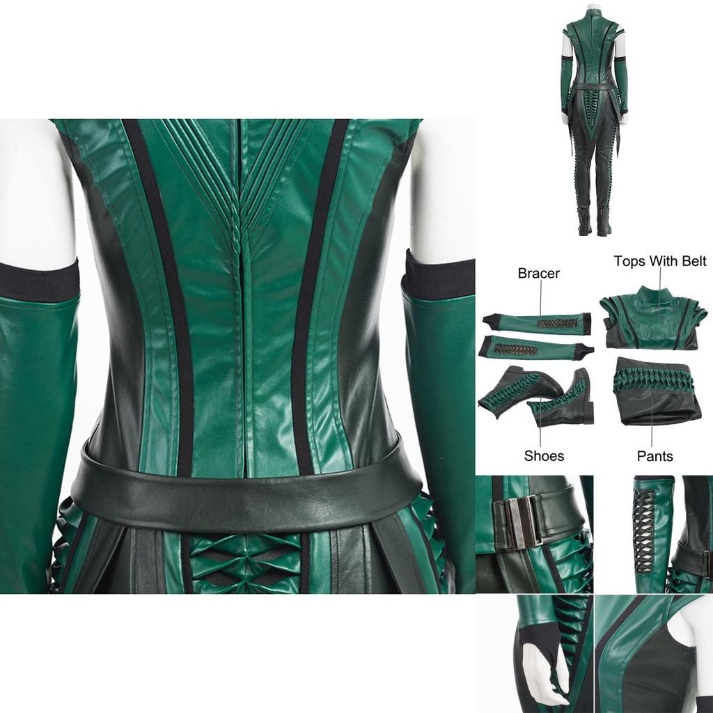 Exquisites grünes Guardians of the Galaxy 2 Mantis Cosplay-Outfit für Frauen
