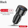Dual USB 66W 3.1A Fast Car Charger QC3.0 Power Adapter Voltage Monitor Fast Charging For iPhone Xiaomi Samsung Huawei OPPO