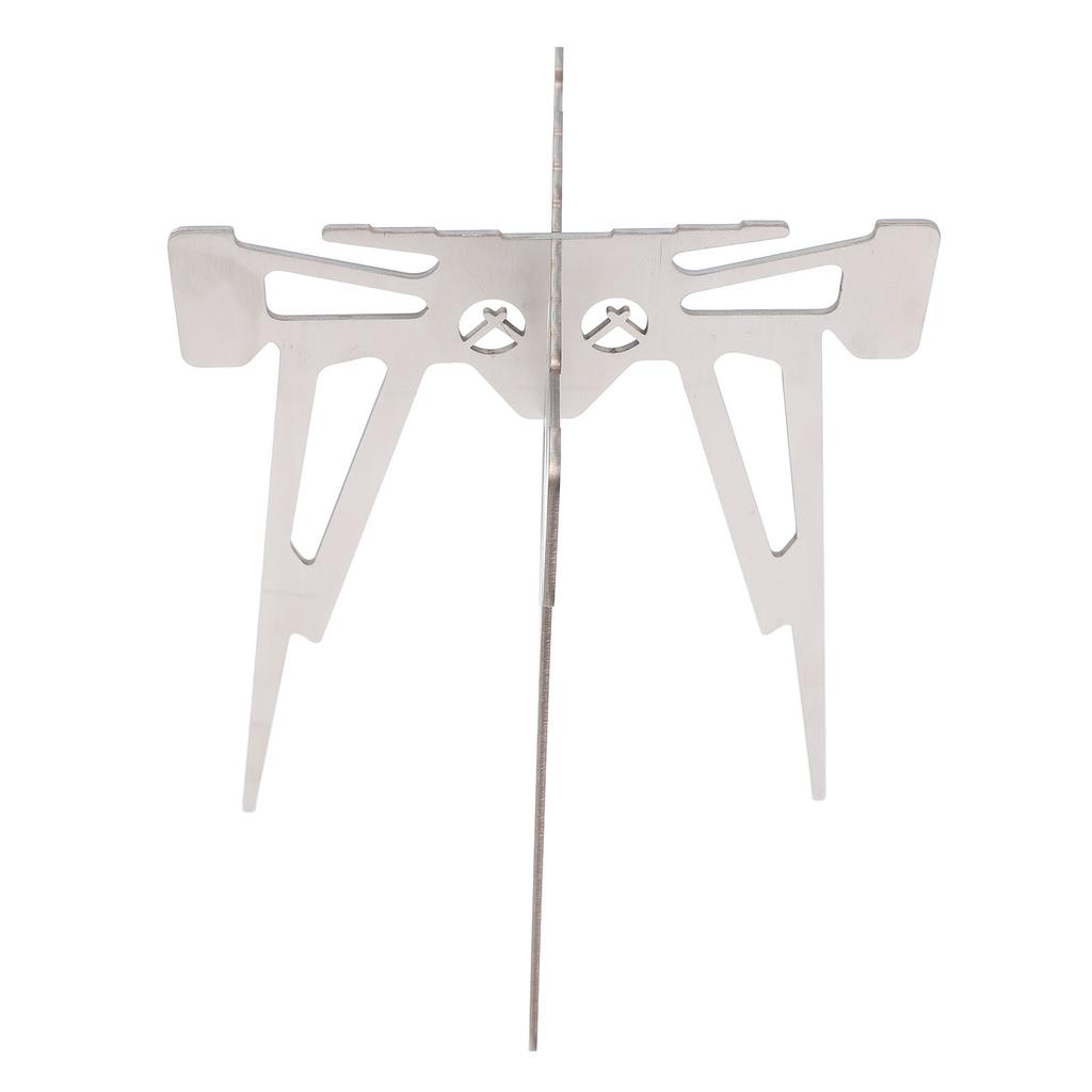 Campfire Stand for Cooking Stainless Steel Detachable Portable Outdoor Fire Pit Stand Camping Stove Support Rack for