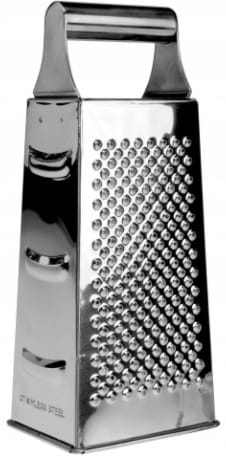 Four-sided stainless steel kitchen vegetable grater 22x9 cm