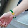 10Mm High Quality Ice Transparent Emperor Green Natural Chalcedony White Crystal Bracelet Bracelet.