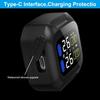 OBEST Motorcycle TPMS Tire Pressure Monitor System with 2 Silver External Sensors,USB Rechargeable IP67 Waterproof Motorcy