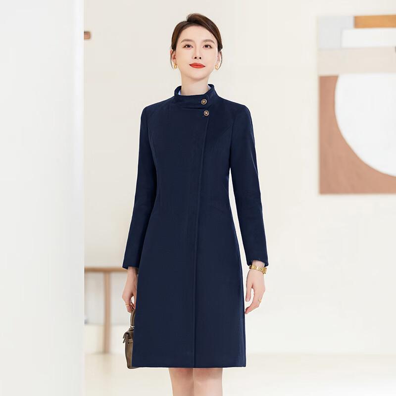 

Женское профессиональное пальто Taluoman с воротником-стойкой из смесовой шерсти 4XL