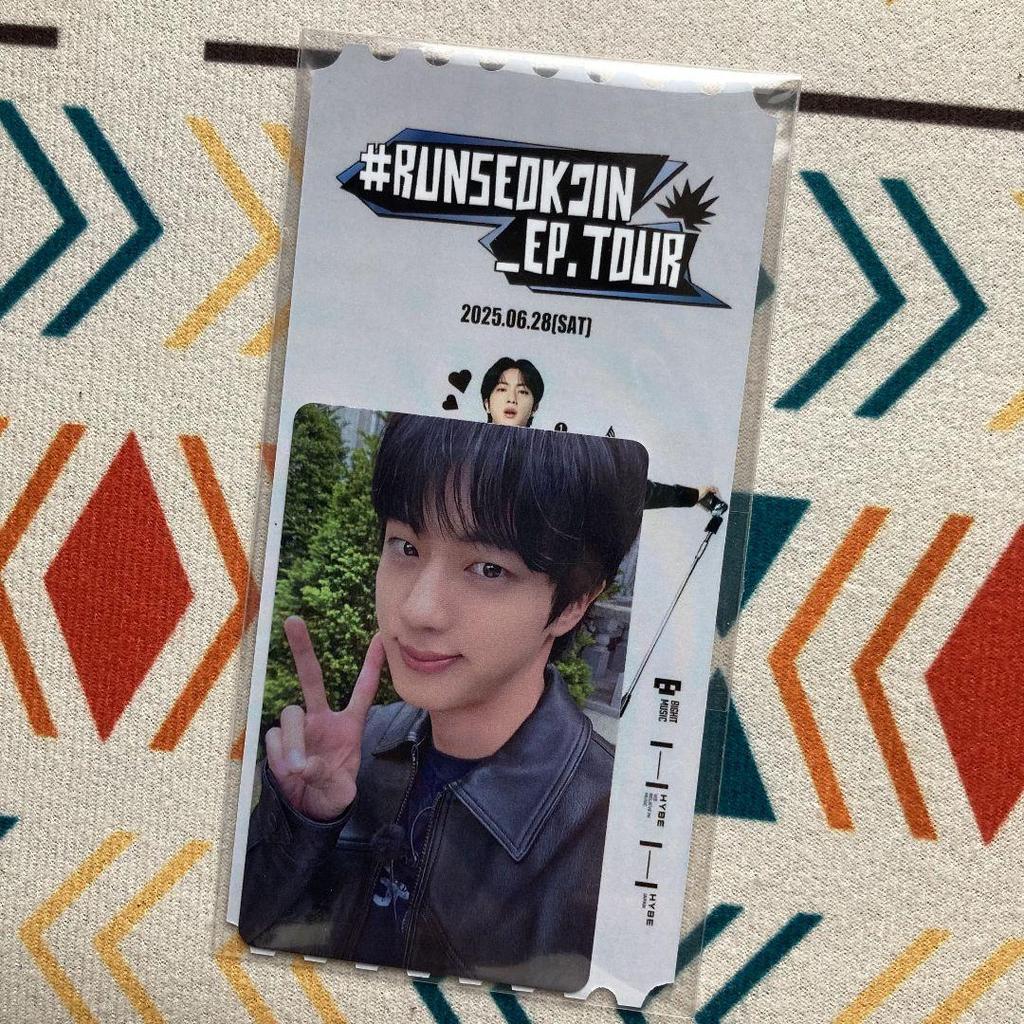 [USED] BTS Jin RUNSEOKJIN EP TOUR Jin JIN6/28 1 piece