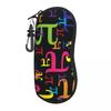 Custom Pieces Of Pi Math Science Shell Eyeglasses Protector Cases Cool Sunglass Case Geek Mathematics Glasses Pouch