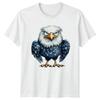 Grumpy Eagle Cartoon TShirt Wildlife Gift For Him And Her