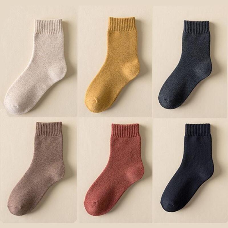 Women's Socks, Warm Plain Sleep Socks, Pregnant Women with Cold Hands and Feet