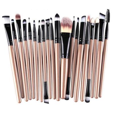 20 Pcs Makeup Brush Set Tools Make-up Toiletry Kit Wool Make Up Brush Set GD