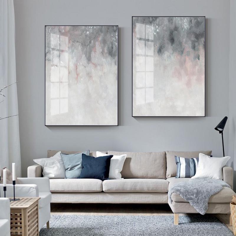 Colorful Ink Abstract Wall Art Canvas Poster and Print Modern Artwork Picture Painting Contemporary Nordic Home Room Decoration