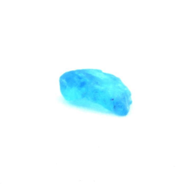 Pierres et Minéraux. Apatite bleu neon. 0.89 ct. Betroka, Anosy, Madagascar.