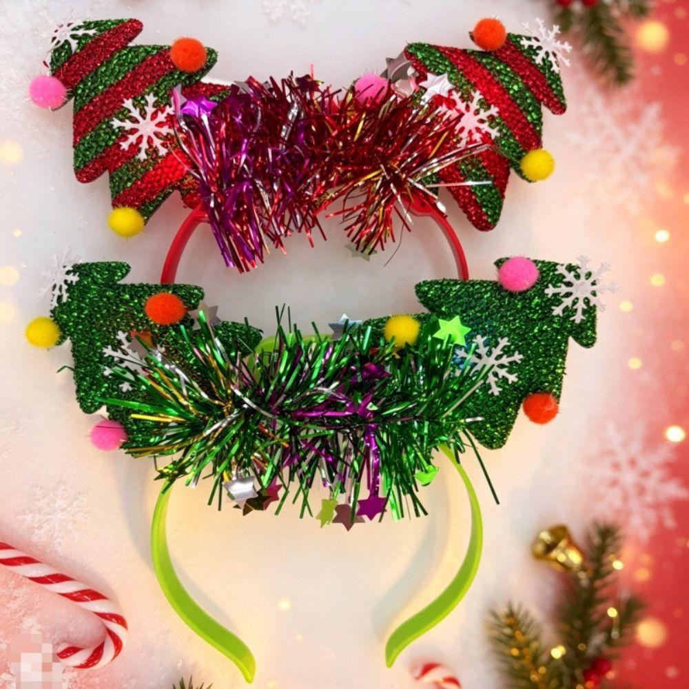 Tiara de Cabelo LED Brilhante Doce 2027 Bastões Luminosos Brinquedos Infantis Aro de Cabelo de Natal Adereço para Foto