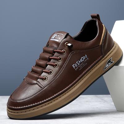 FashionHigh Quality Men Fashion Casual Leather Shoes Hot Sale 2024 Classic Flats Brand Male Outdoor Sneakers Work Oxford Shoes Casuales