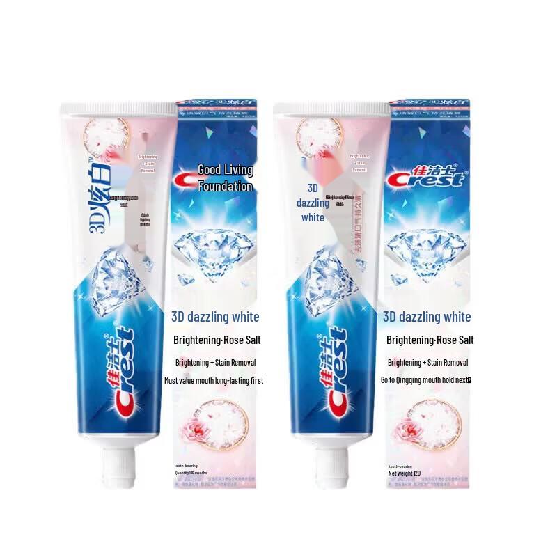 Зубная паста Crest 3D White Rose Salt, двойная упаковка
