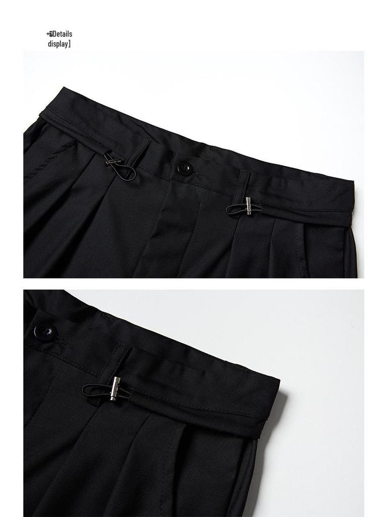 RUIIENRS X ROPUCHA Japanese Loose Fit Straight Leg Trousers FK128