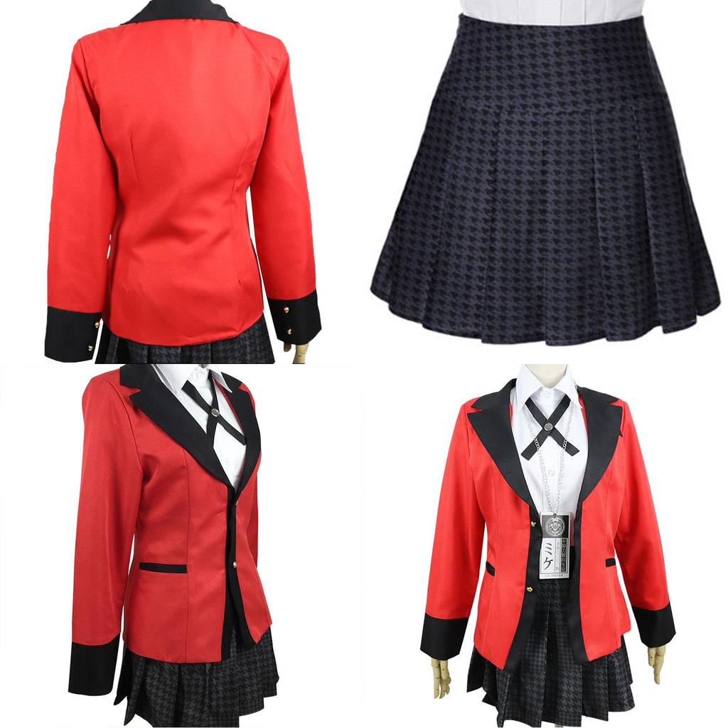Exquisite Kakegurui Jabami Yumeko Costume Outfit With Perfect Stitches For Halloween