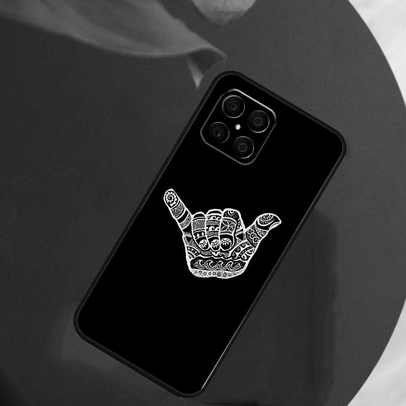 Surfer Surf Hang Loose Shaka For Honor Magic 5 6 7 8 Pro Case For Honor 400 200 50 70 Lite X8c X8b X9a X9b X9c X9d Win RT