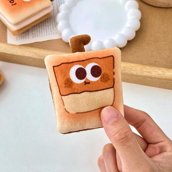 Plush Cartoon Food Refrigerator Magnet Stuffed Bread Pizza Sandwich Milk Tea Cookies Fridge Magnet Home Office Decorative Accessories