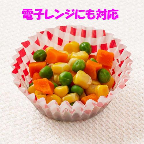 Artem Side Dish Cups, Lunch Box Cups, Size 8, Checkered Pattern, 3 Colors, 125 Cups X 2 Packs, Microwave Safe, Made In Japan