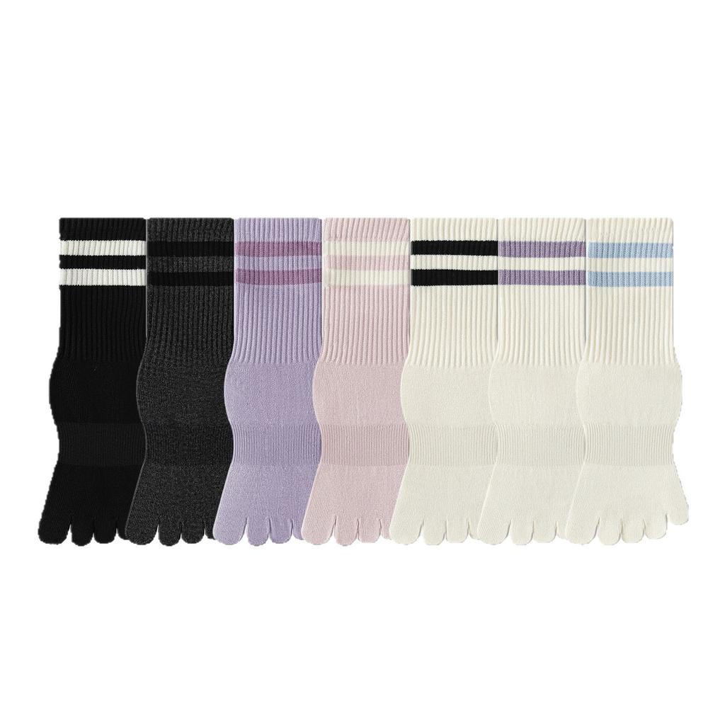 Five-finger Yoga Socks - Children's Sports Anti-odor Sweat-absorbing Fitness Exercise Sportswear - Indoor Pilates Split-toe Socks - Long Tights