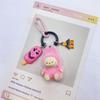 Halloween Flocking Mini Toys Cute Gift Baby-free Keychain Cartoon Bag Car Key Pendant