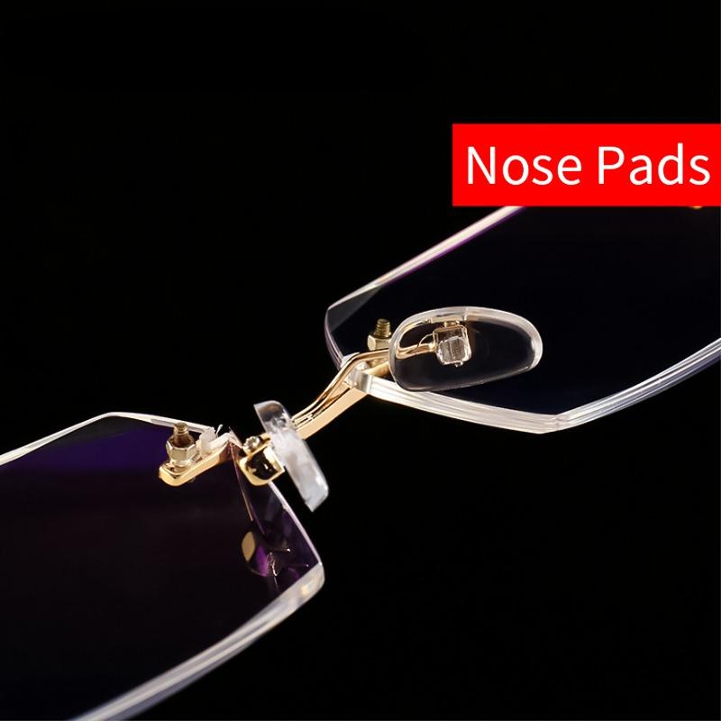 Anti Blue Ray Reading Glasses Women Dimond Cutting Rimless Eyewear  Anti Fatigue Hyperopia Presbyopic Glasses +1.5