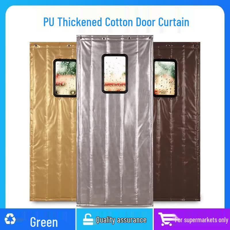 LIGAO Winter Waterproof Thermal Door Curtain with Window