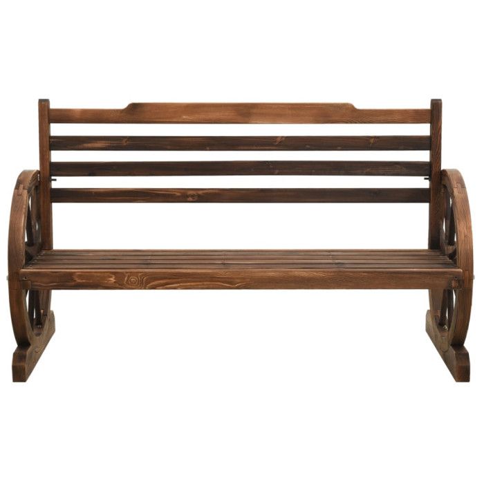 VidaXL Banc de jardin 112 cm Bois de sapin massif