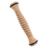 Wooden Massage Roller Ridged Wood Tapered Ends Solid 22CM