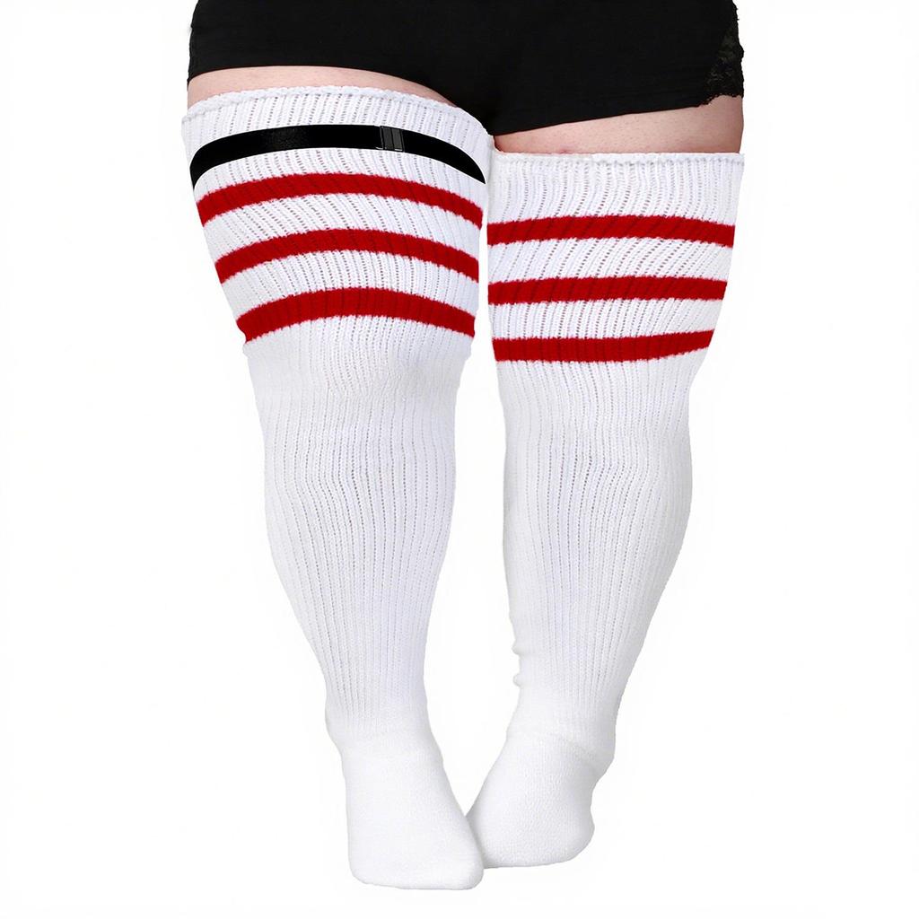 Plus Size Women's Compression Knee-High Socks - Extra Thick Over-the-Knee for Autumn/Winter