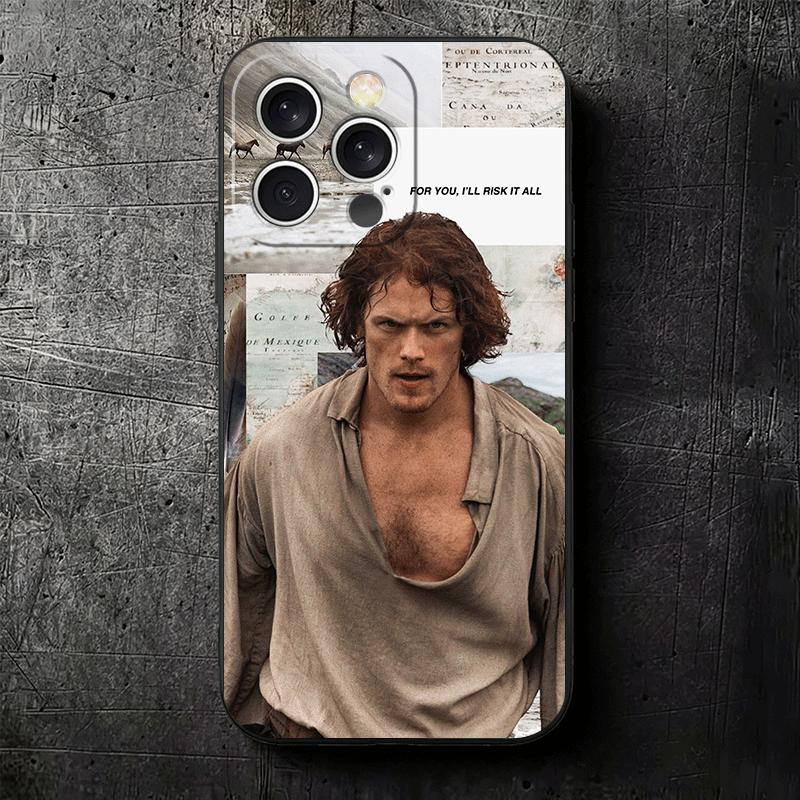 Outlander TV Claire Soft Phone Case for iPhone 16 16E 17 Air 15 Pro Max 14 Plus 13 Mini 11 12 7 Black Cover Back Shell