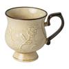 Hibiscus Exquisite Flower Cup Medieval Relief Tall French Ceramic Coffee Cup Water Cup Outlet