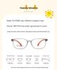 Stylish TR90 Eyeglass Frame for Kids - Lightweight, Comfortable PPSU Frame with Silicone Nose Pads for Students