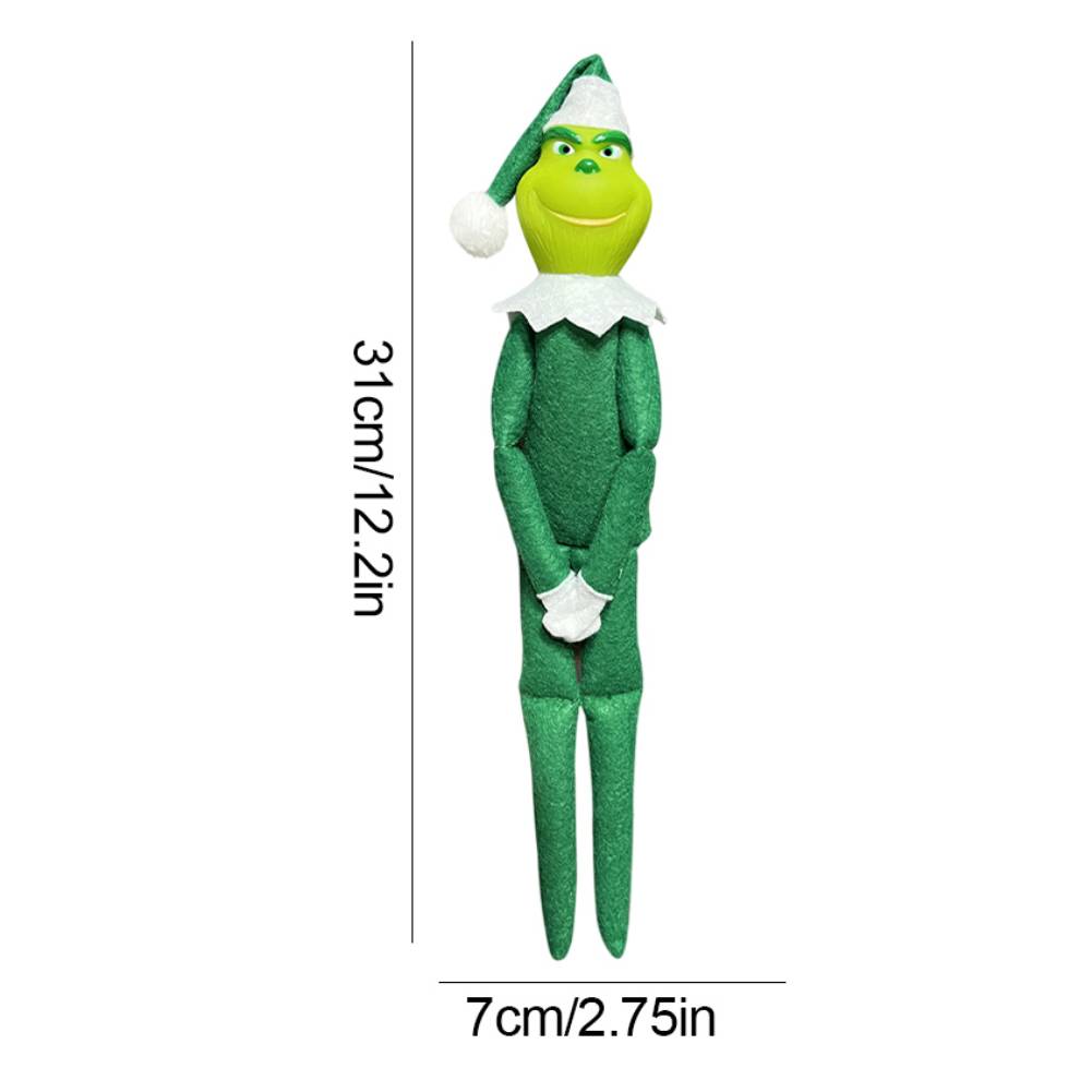 Bookshelf Fairy Christmas Doll Novelty Long Bendy Naughty Boy Elf Cute Red Christmas Boys and Girls Elf Doll Home Decoration