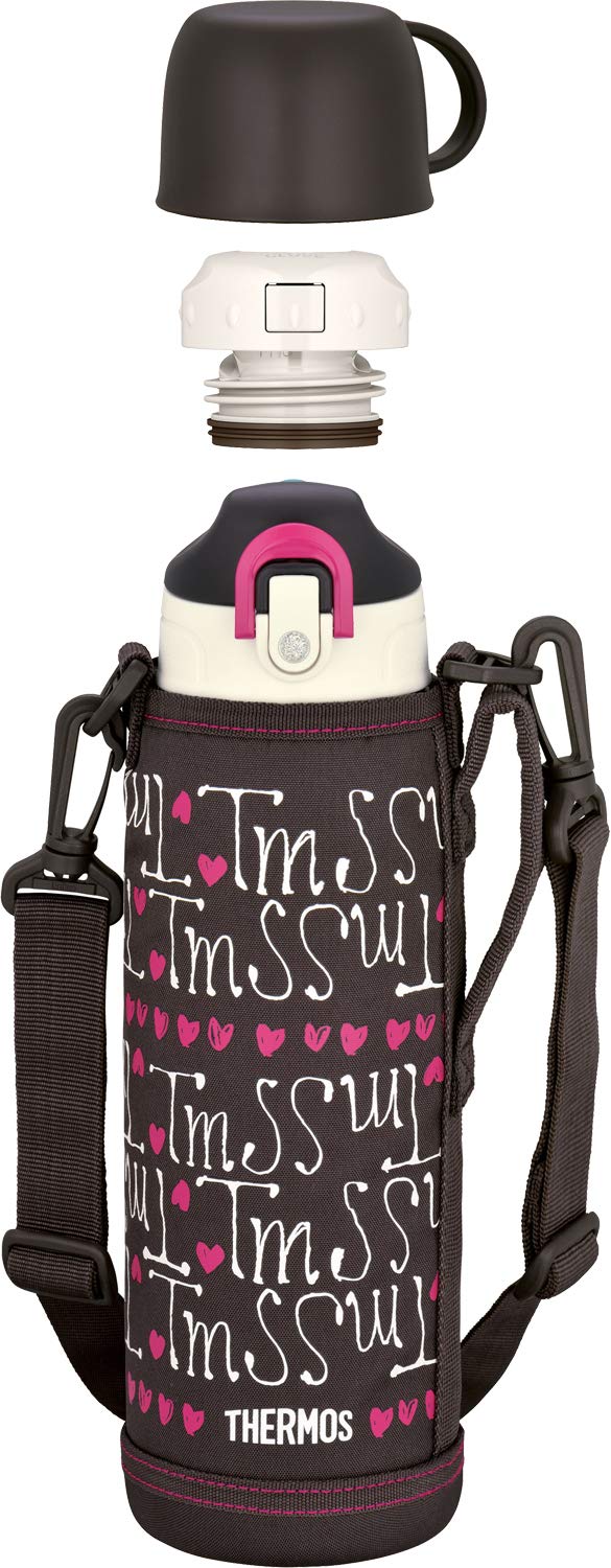 

Thermos Vacuum Insulated Two-Way Bottle, 1.0L1.03L, Chocolate Heart Design, FHO-1001WF CH-H