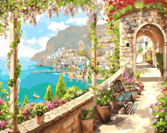 Paint by number pictures for kids creative flowers gift for grandma