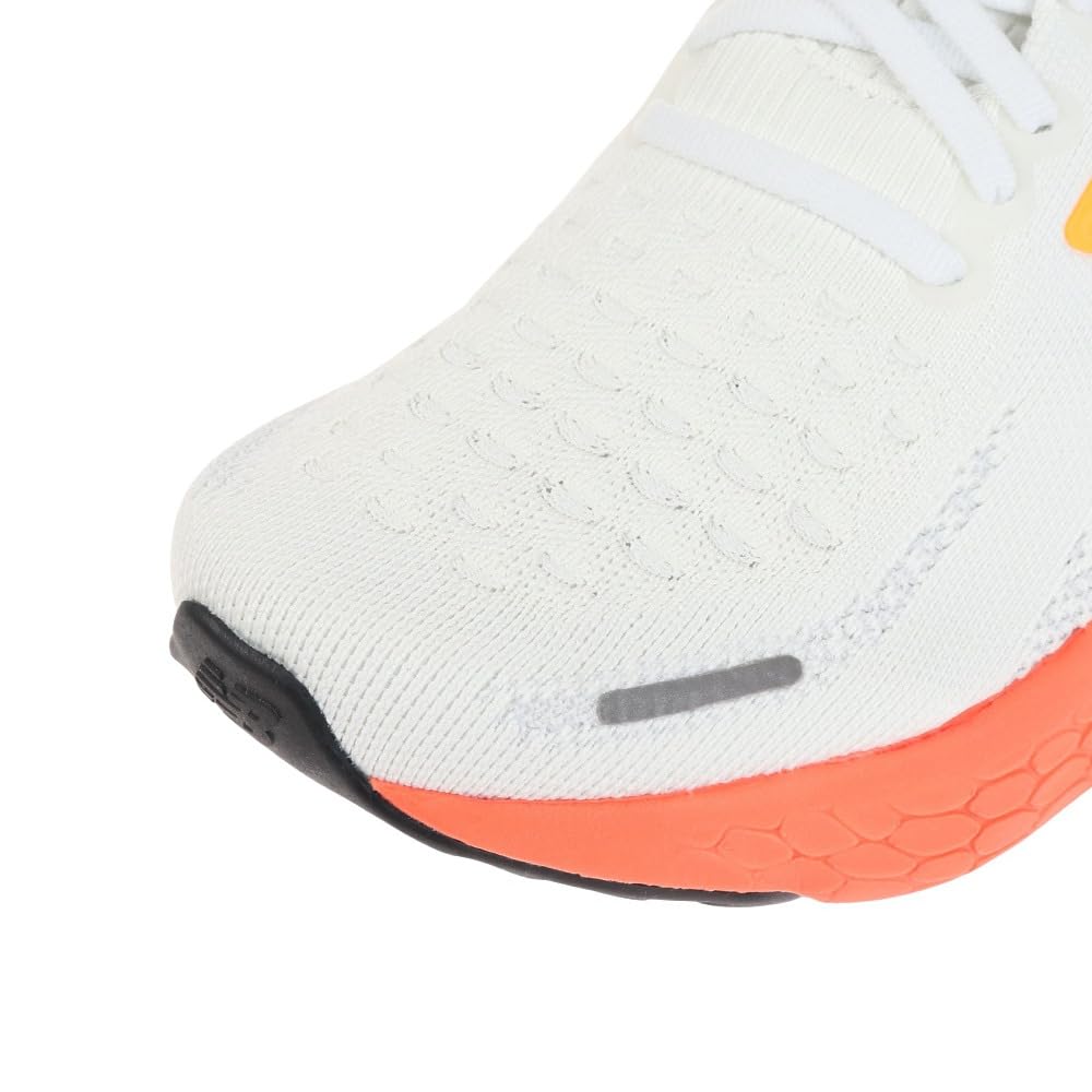 New Balance FRESH FOAM 1080 Laufschuhe Größe 12O cm 2E (Vorheriges Modell) Herren (Weiß/Orange) 25,0