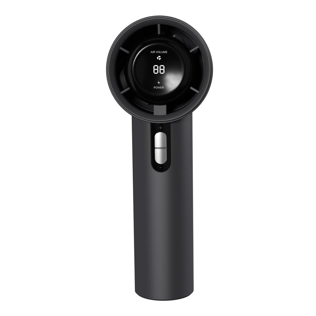 Southeast Asia 638 High-Speed Rechargeable Turbo Handheld Fan with Digital Display - 100-Speed.