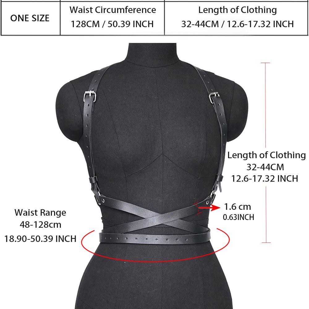 Punk Fashion Belt Female Street Style Decorative Leather Supenders For Women Waistband Corsett Belt Gothic Clothing Accessories