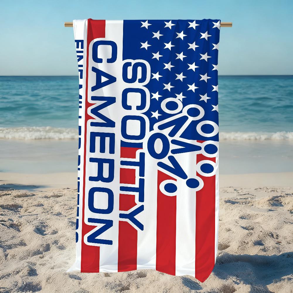 Fashion S-Scotty Logo C-Cameron Towel Large Quick-Drying Microfiber Soft Beach Towel for Travel Fitness Sauna Bathing Camping