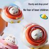 Kids Flying Saucer Pull-Back Toy Car - Educational Inertia Vehicle