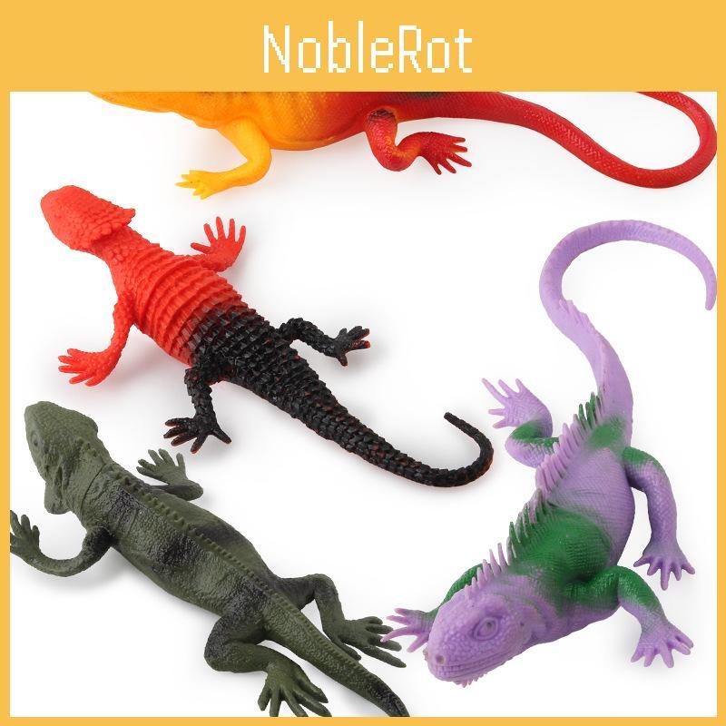 Lifelike Pvc Chameleon Animal Model Toy For Children Featuring Press To Produce Sound