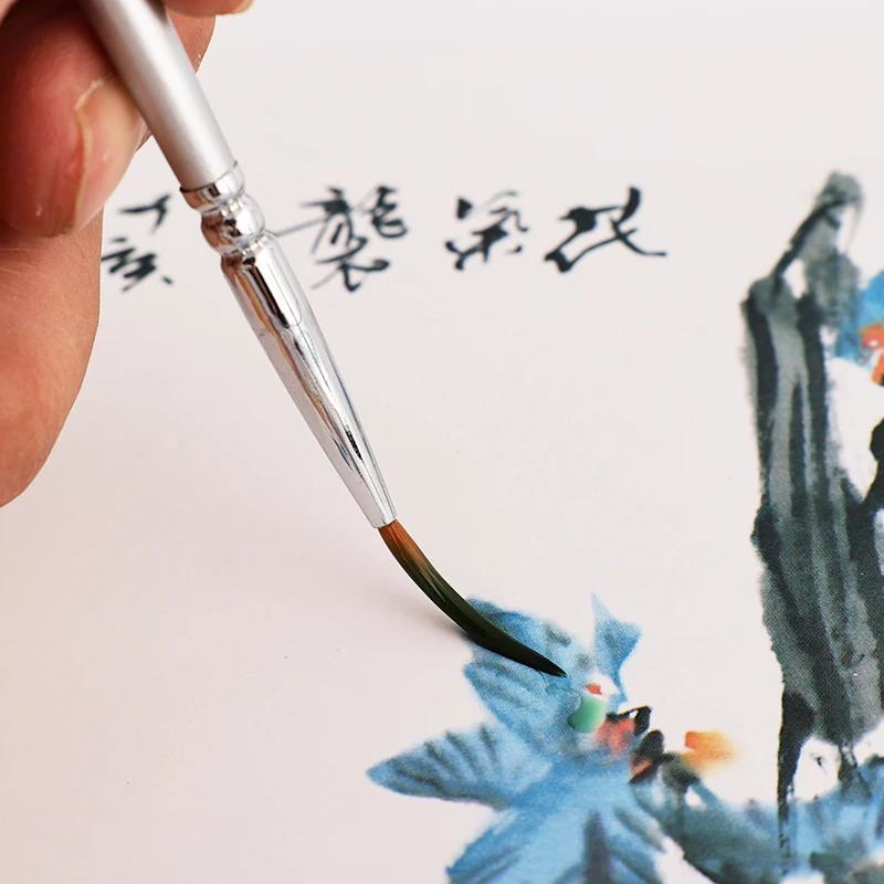 12models Very Fine Imported Nylon Long Tail Line Brush Cartoon Art Line Outline Detail Pen Digital Birch Watercolor Painting Pen
