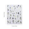 Antique Bamboo Leaf  Stamping Plant Botany Calligraphy Characters Self Adhesive Nail Art Stickers  Manicure Decals